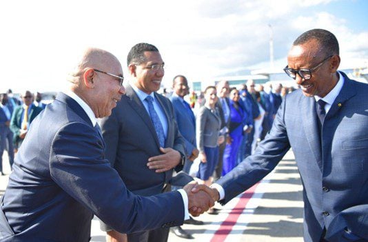 Rwanda president Paul Kagame visits Jamaica.