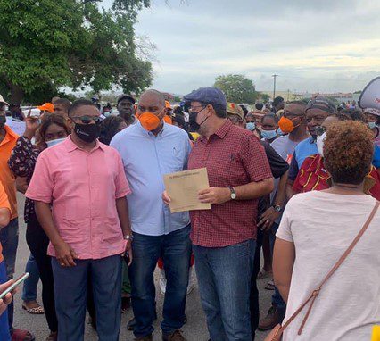 People’s National Party (PNP), Mark Golding stage protest against rising fuel cost