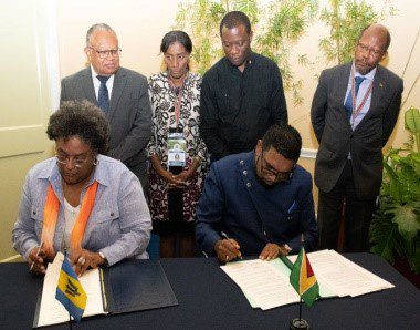 Barbados signs agreements with Suriname and Guyana