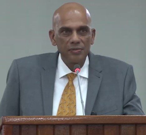 Suriname Finance Minister Armand Achaibersing