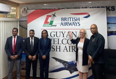 Guyana welcomes British Airways flights from next year