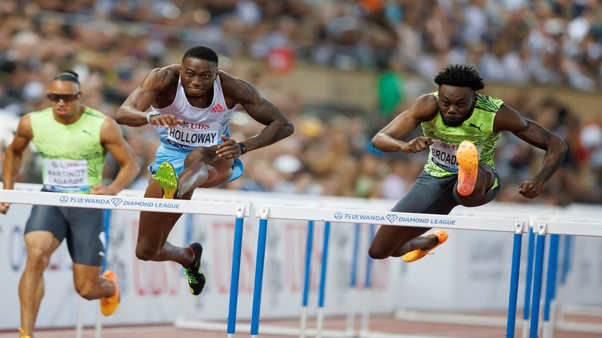 Jamaica's Rasheed Broadbell wins 110 hurdles in Lausanne Diamond League