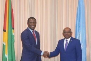 President of UN General Assembly and Guyana’s Foreign Minister, hold talks