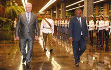 President of Guinea Bissau Umaro Sissoco Embalo on official visit to Cuba