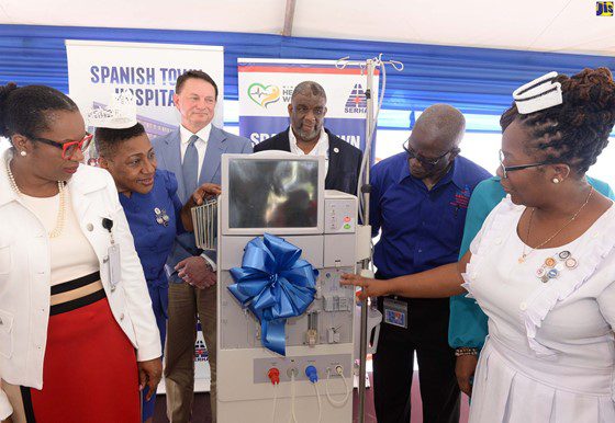 Renal Dynamics donates ten Refurbished Hemodialysis Machines to Spanish Town Hospital