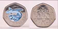 Barbados glow in the dark coin wins award
