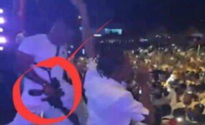 Bodyguard appears on stage with gun at Skillibeng concert in St. Lucia