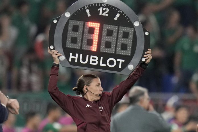 Frappart becomes 1st woman referee for men’s World Cup match