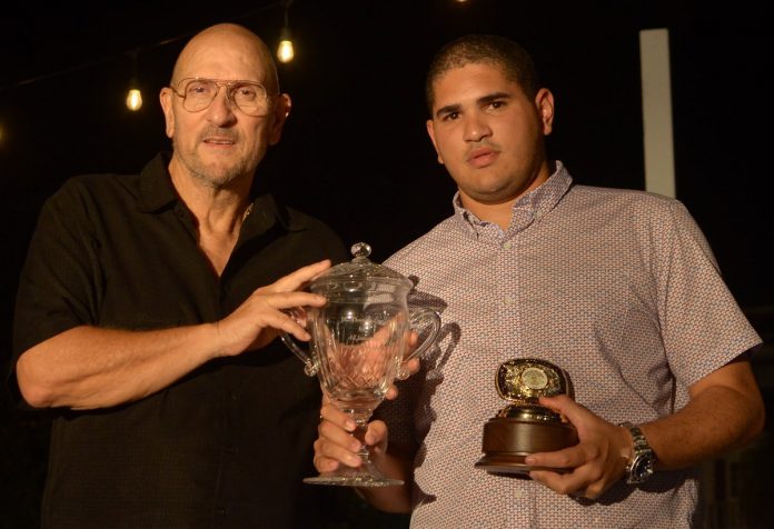 Chad_Ziadie_NSC_received_trophy_from_Brett_Thwaites_at_awards_function