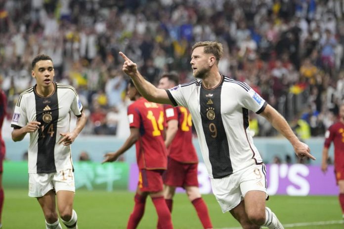 Germany salvages 1-1 draw against Spain at World Cup