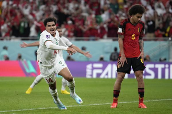 Morocco pulls off another World Cup upset, beats Belgium 2-0