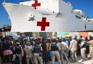 US Navy hospital ship temporarily suspends operations in Haiti
