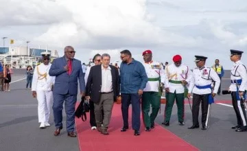 St. Vincent PM arrives in Guyana for official visit