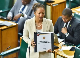 Jamaica: Ministry of Legal and Constitutional Affairs embarks on Road to Republic Secondary School Tour Marlene Malahoo Forte