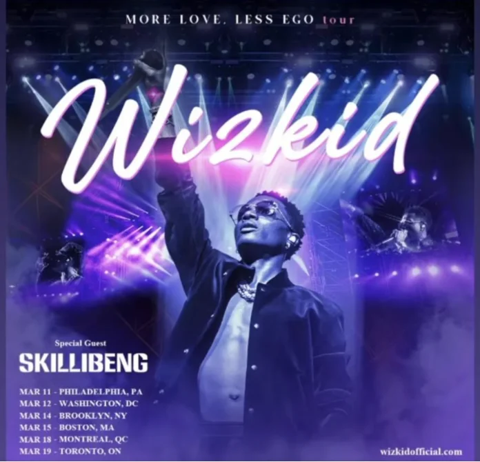 Skillibeng Joins Wizkid’s More Love Less Ego Tour