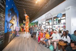 Art Lovers support Virgin Island’s Moko Jumbie Art Exhibition Fundraiser 