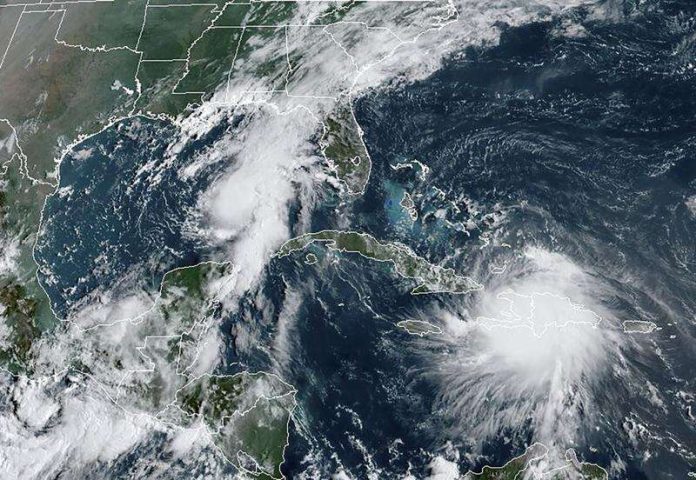 Tropical Storm Bret moving away from Lesser Antilles
