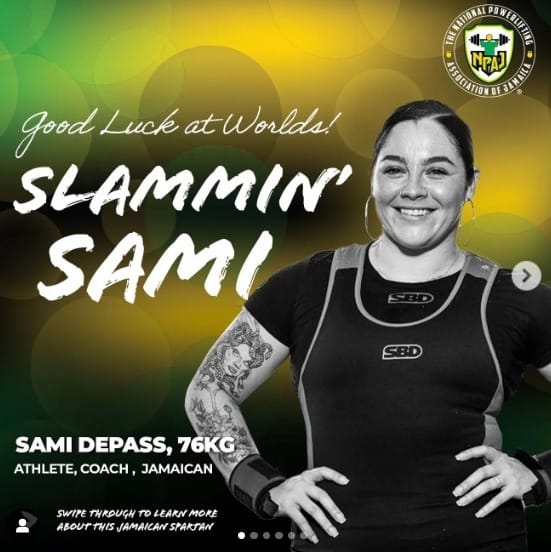 Jamaica Spartan, Sami DePass jet off to conquer International Powerlifting World