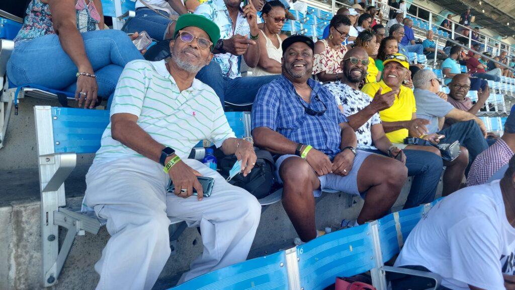 Bancroft “Banky” Gordon in Jamaica with friends