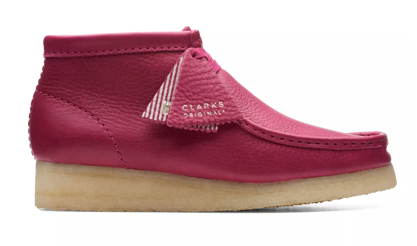 Two tone clark top wallabees