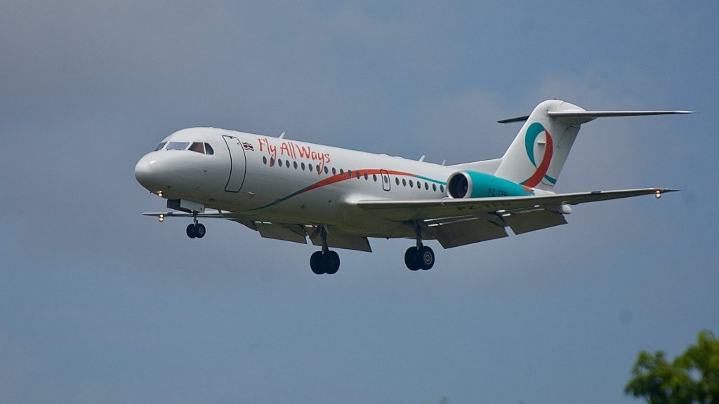 Fly AllWays aircraft forced to land in Guyana due to engine failure