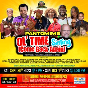 Louise Bennett-Coverley Heritage Council to stage Jamaican Pantomime 'Ol'  Time Sinting Come Back Again' at Lauderhill Performing Arts Center -  Caribbean Riddims