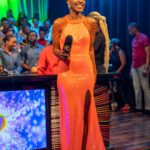 Terri-Karelle, host of Digicel Rising Stars has a laugh before hosting her final performance show