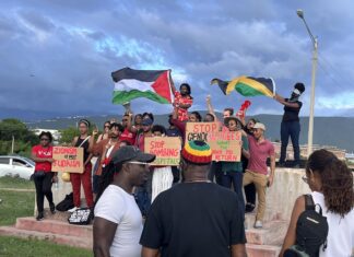 Jamaicans march for Palestine Palestine march