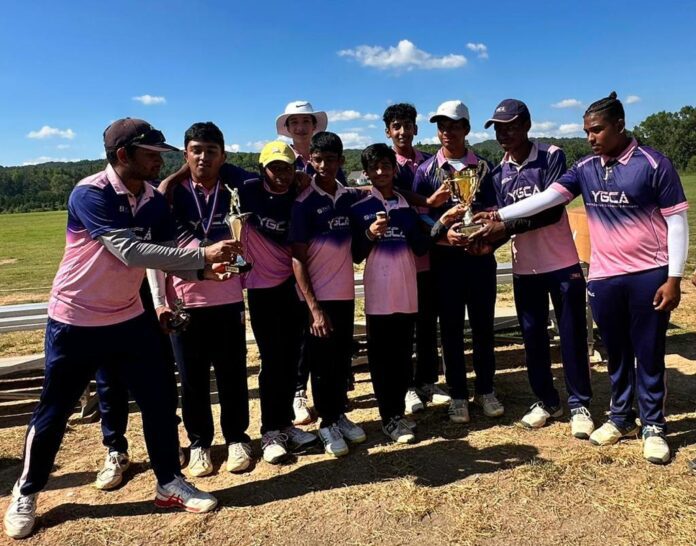 The YGCA U-16 winning team at the 2023 MLC Jr. (Labor Day) Championship