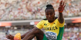 Pinnock retains NCAA long jump title with world-leading leap Ricketts and Pinnock lead Jamaica’s Diamond League hunt in Brussels