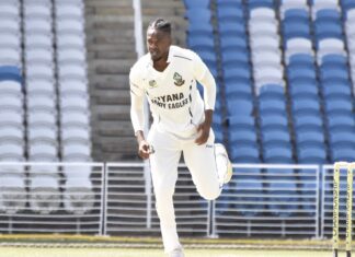 Guyana’s Ronsford Beaton faces suspension over illegal bowling action for fourth time Ronsford Beaten