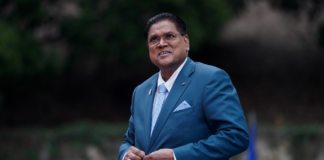Suriname declares national mourning ahead of former President Santokhi’s cremation Suriname President Chandrikapersad Santokhi.