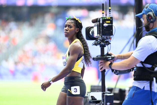 Shashalee Forbes during her 100m heats on Friday.