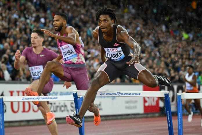 Clarke, Salmon, Pinnock, and Peters claim wins at Zurich Diamond League