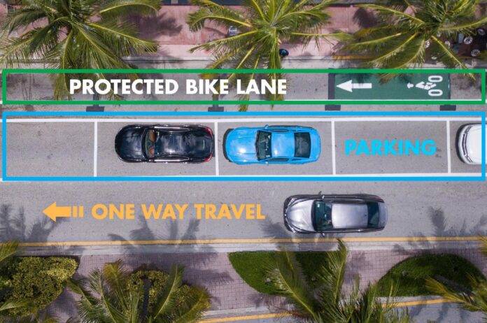 Miami Downtown area gets new protected bike lanes