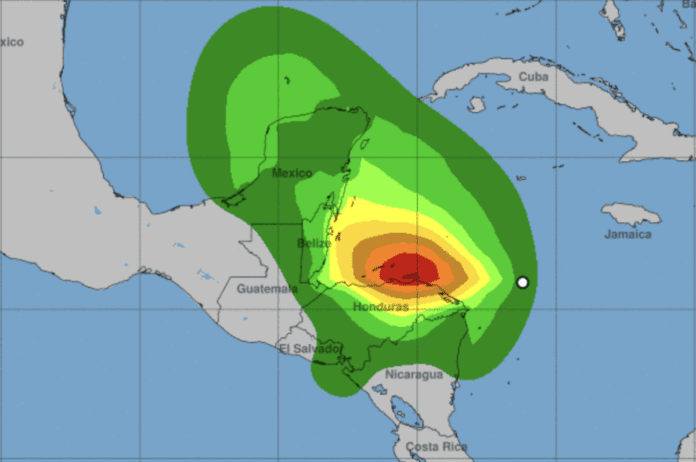 Tropical Storm Sara approaches Belize