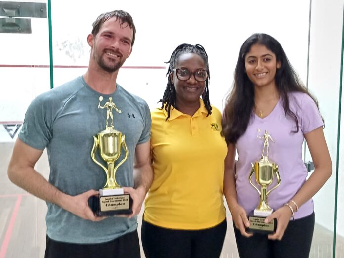 Burrowes and Nallapati reign supreme at Jamaica Invitational Squash Tournament