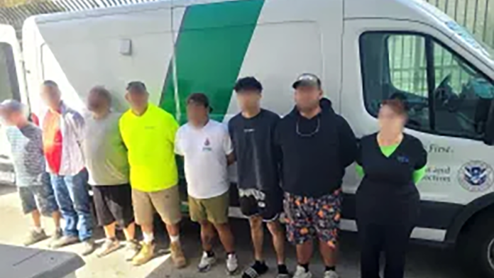 Cuban immigrants arrested by US Border Patrol in Florida Keys