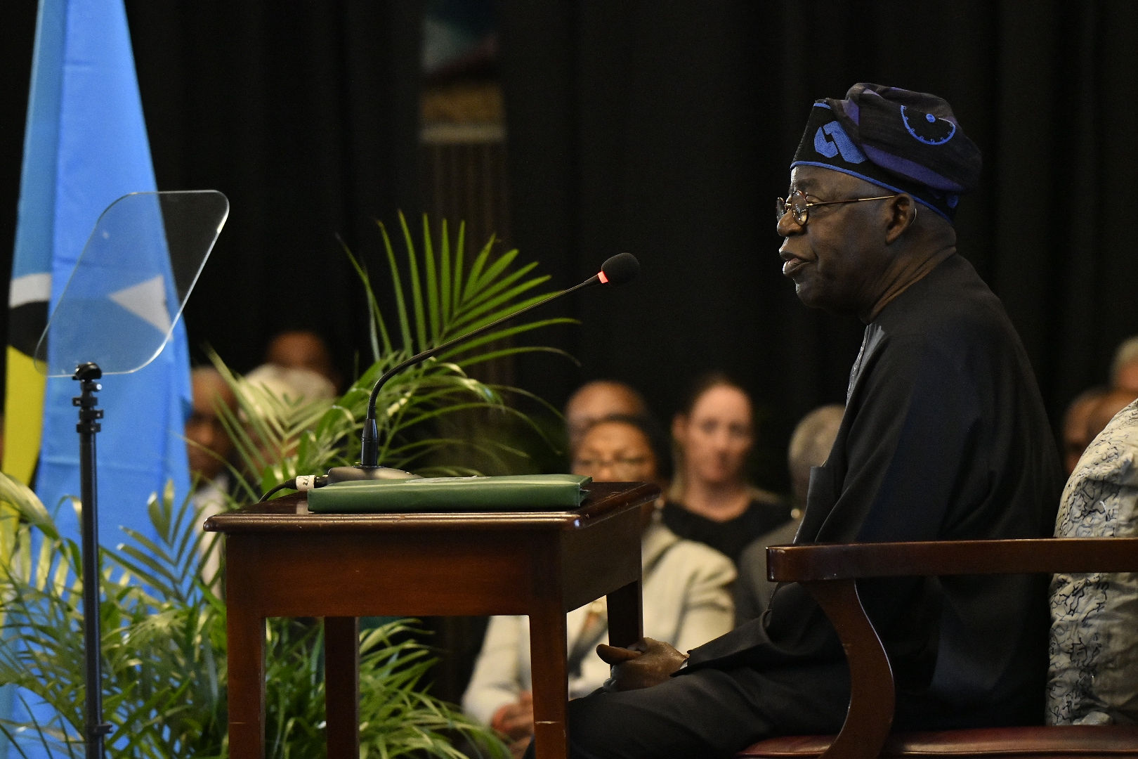 Nigeria’s President Tinubu addresses Saint Lucian Parliament in historic first visit