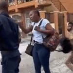 Schoolboy’s attack on woman accused of stabbing students caught on video