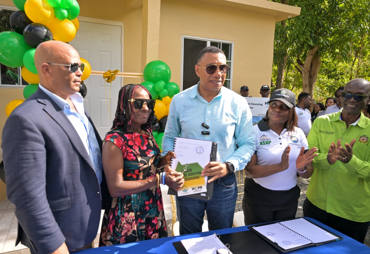 300 Jamaicans receive homes through government housing initiative