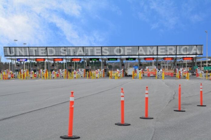 Champlain, New York Port of Entry border crossing.