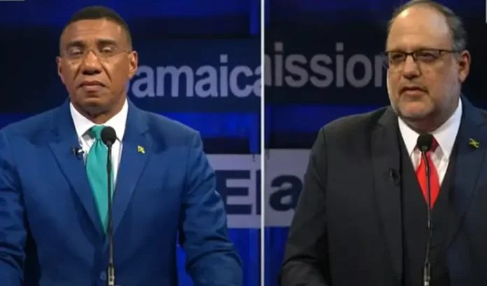 Andrew Holness and Mark Golding