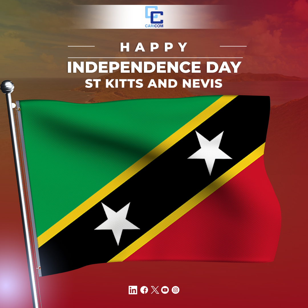 CARICOM congratulates St. Kitts and Nevis on 42nd Independence anniversary