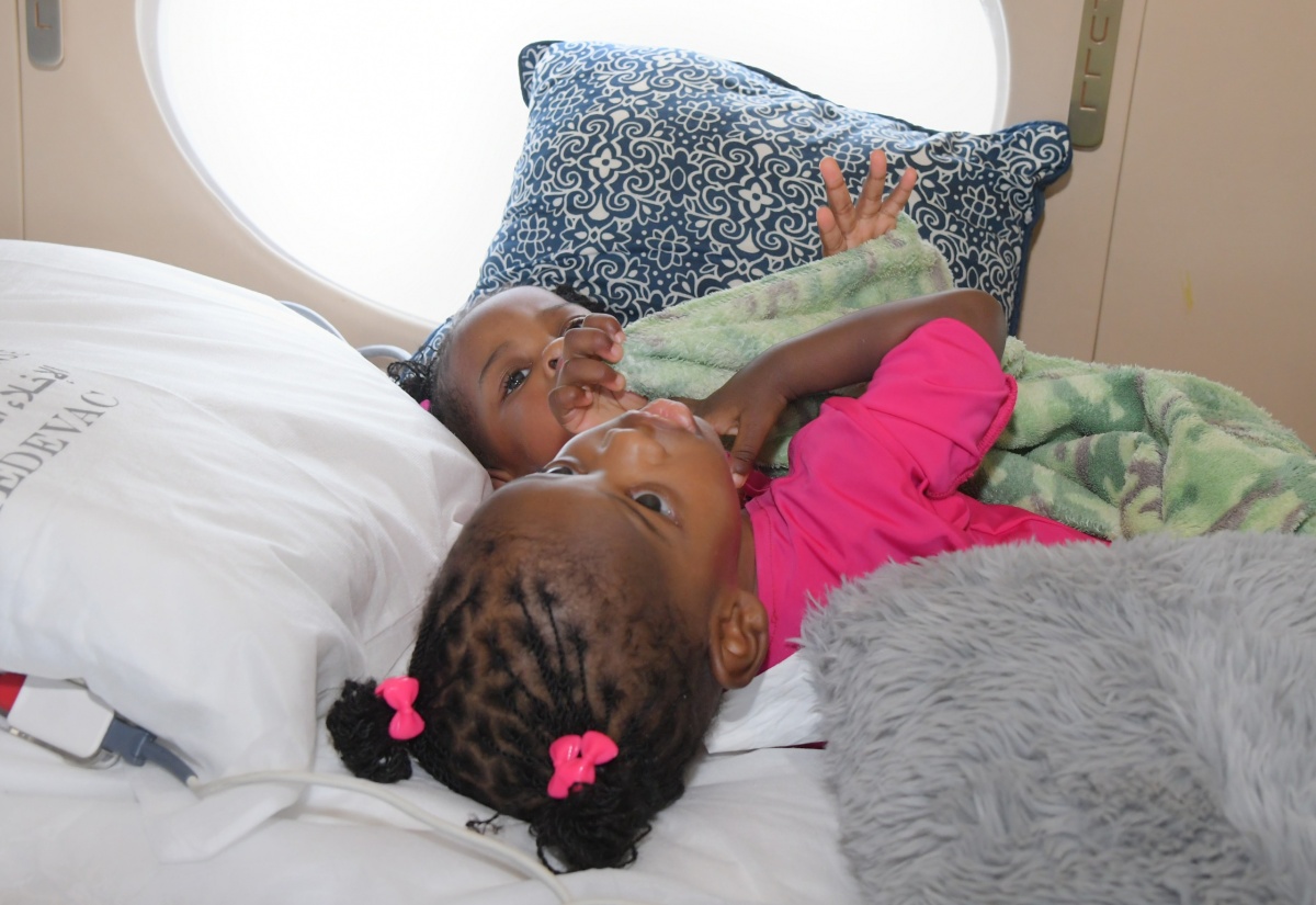 Jamaican conjoined twins Azaria and Azora Elson successfully separated in Saudi Arabia