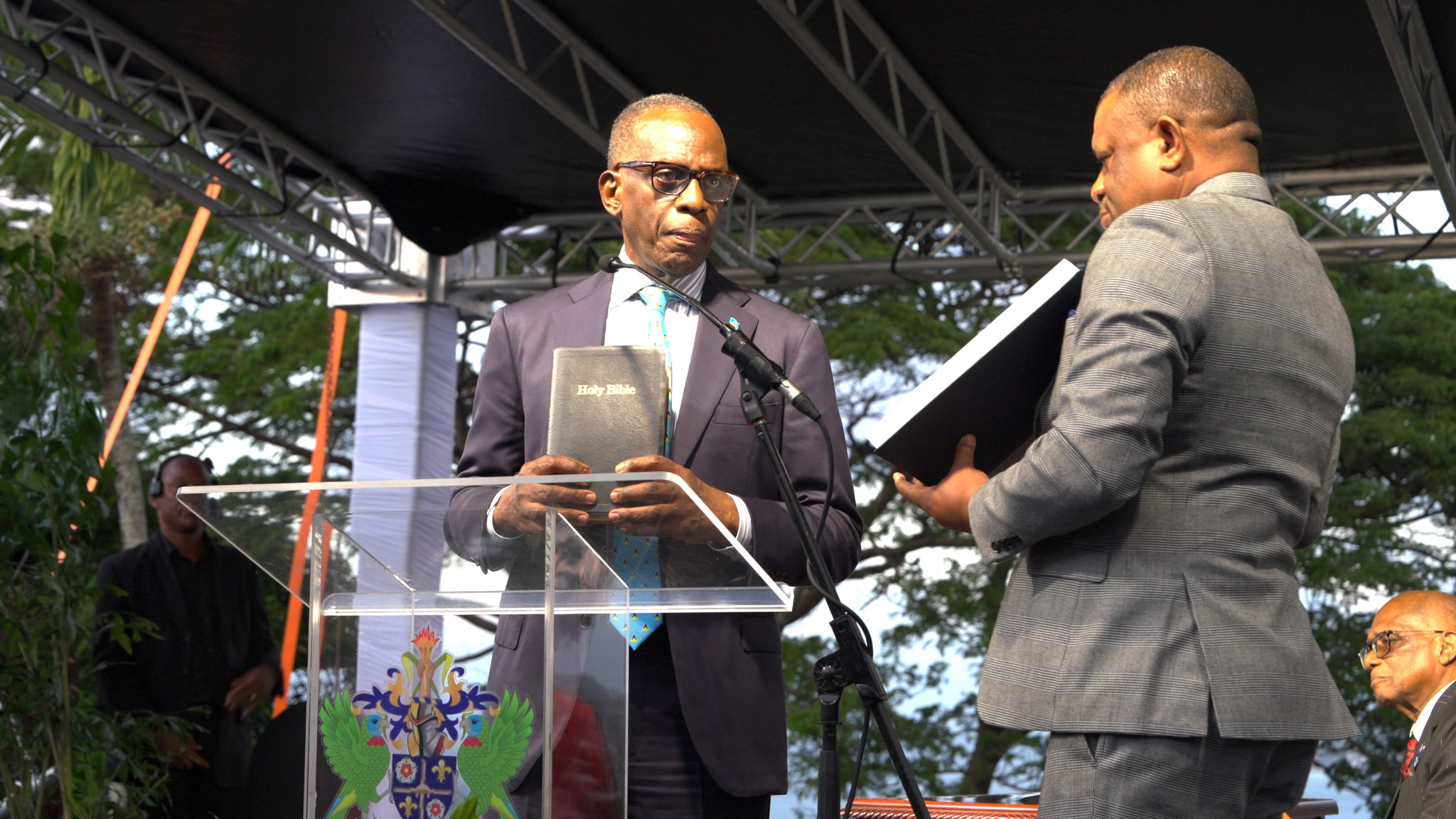 Pierre worn in for second term as St. Lucia’s Prime Minister