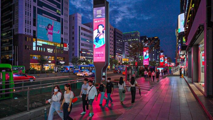 Gangnam’s night-time