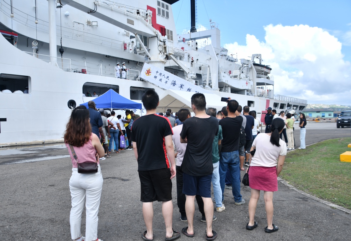China’s navy hospital ship arrives in Jamaica to boost post-hurricane health dervices