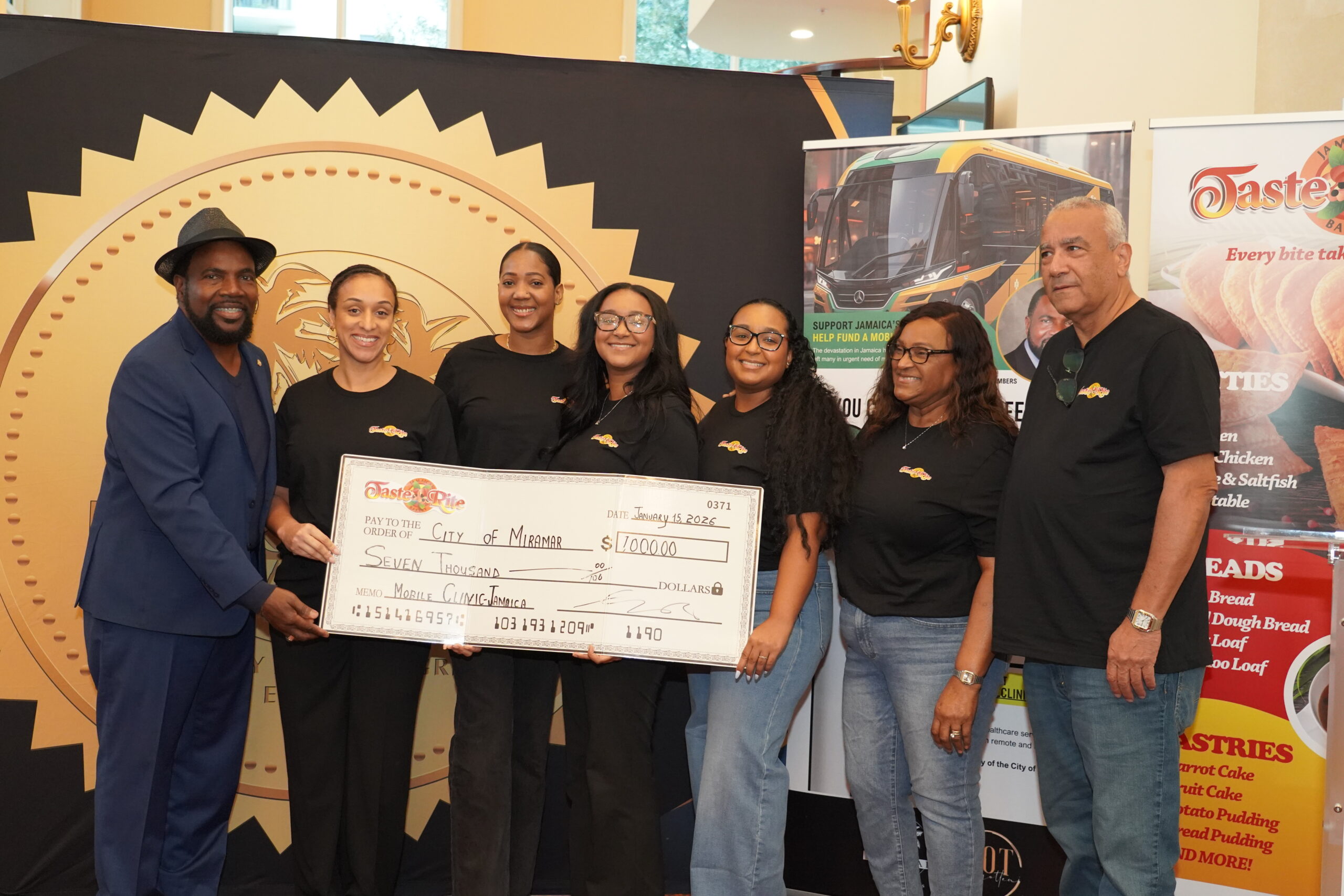 Taste Rite Bakery donates $7,000 toward mobile health clinic for Jamaica