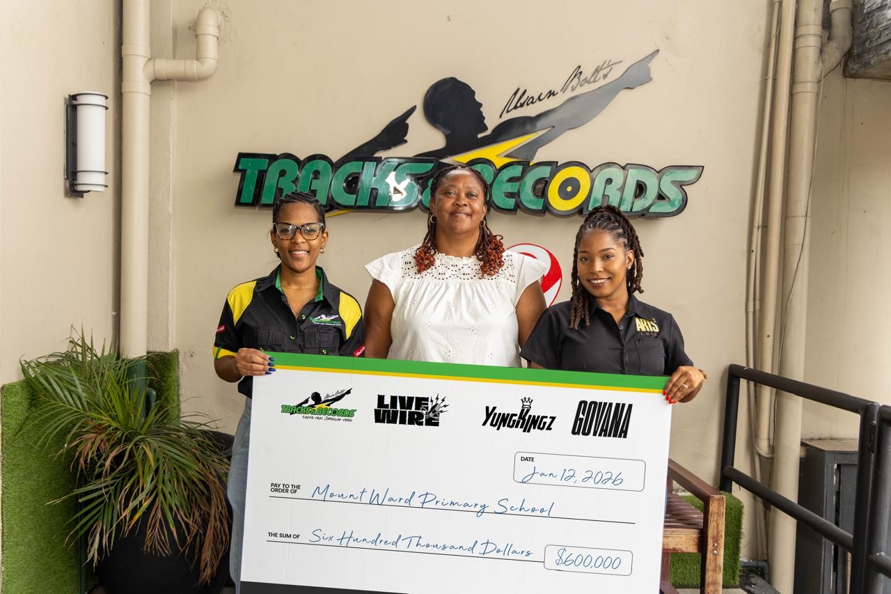 Usain Bolt’s Tracks and Records, Govana and Yung Kings donate $600,000 to Mount Ward Primary